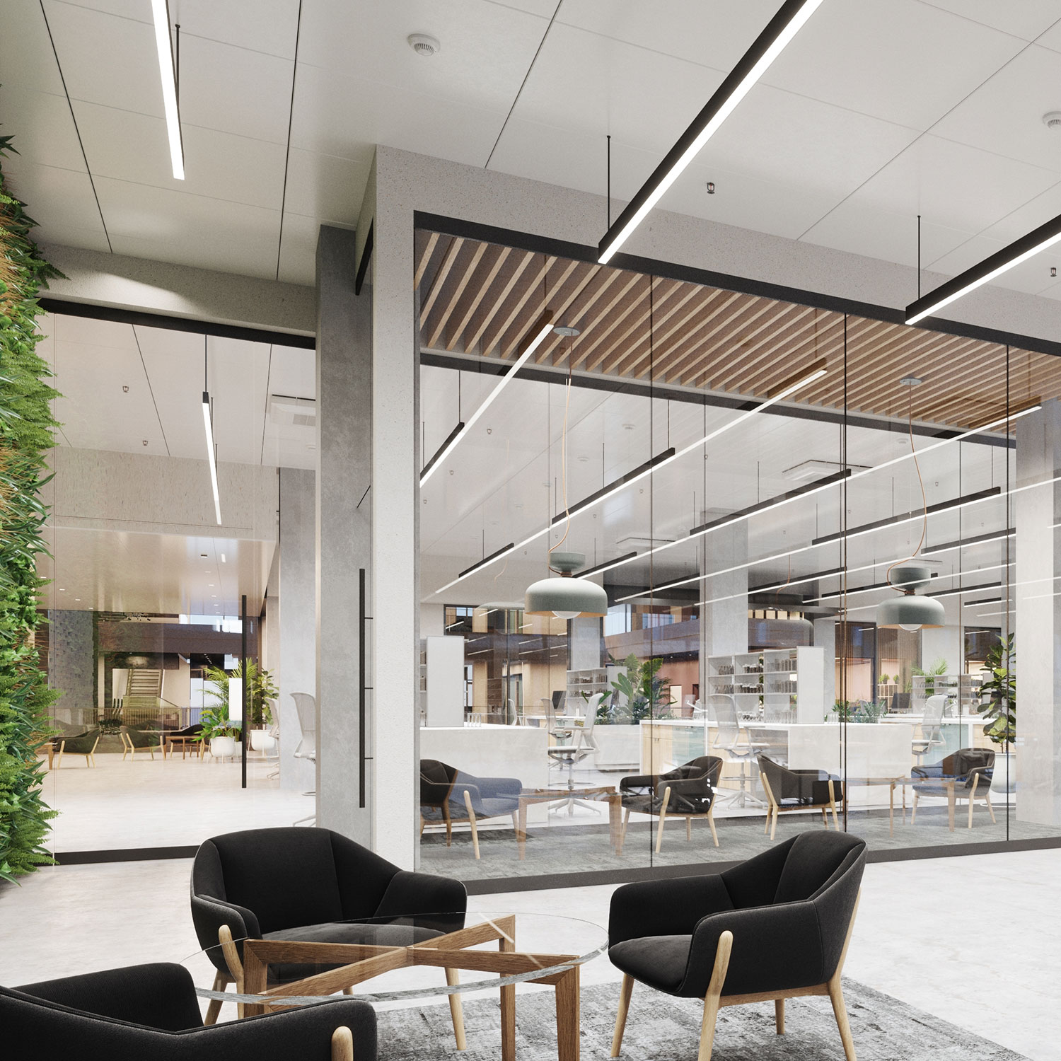 Interior view of lab space available at Highpoint in Austin