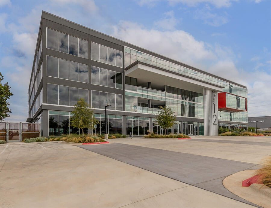 View of the entrance to Karlin project: 712 Huntland